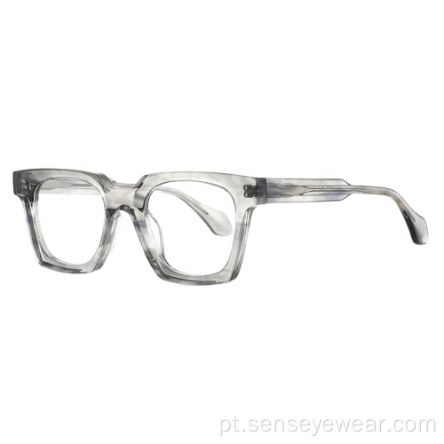 Vintage Mulheres Bevel Acetate Armação Óculos Óculos Óculos